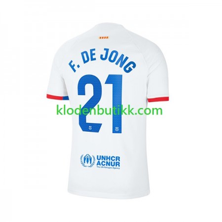 FC Barcelona Frenkie de Jong 21 Borte Fotballdrakt 2023/24 Kortermet